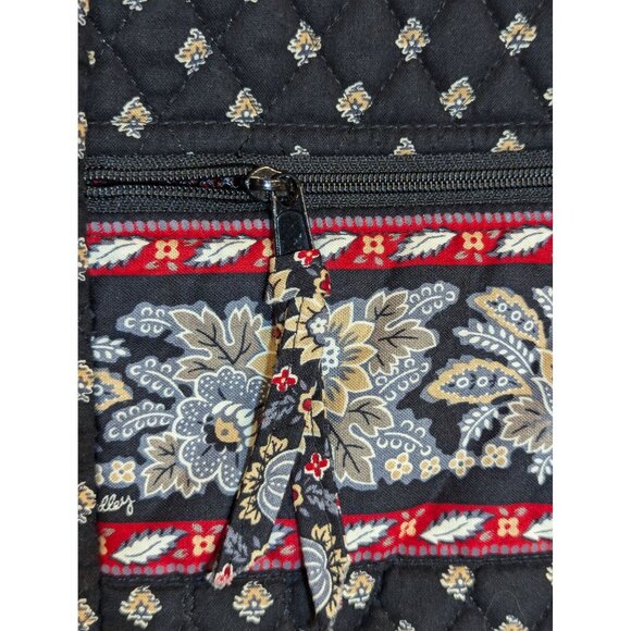 Vera Bradley Hanging Garment Bag Retired Pattern Black Provençal Fabric With Yel - Picture 5 of 11